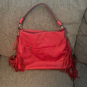Red purse.